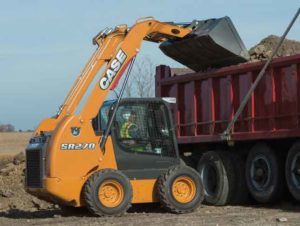 Bob cat loading truck